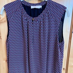 Tory Burch sporty tank w banded bottom.